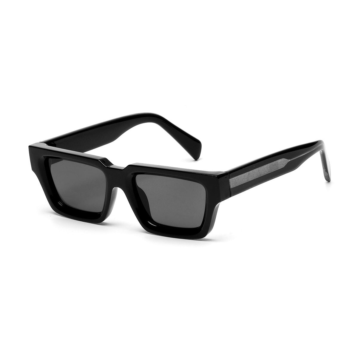 Thick Frame Pin Retro Rectangular Sunglasses