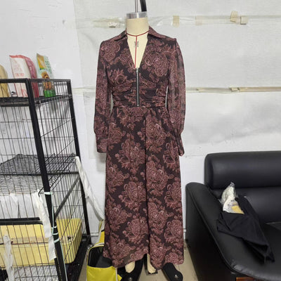 Fashionable High-end Printed Dress For Women