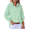 V-neck, Extra-stretch Long-sleeve Shirt