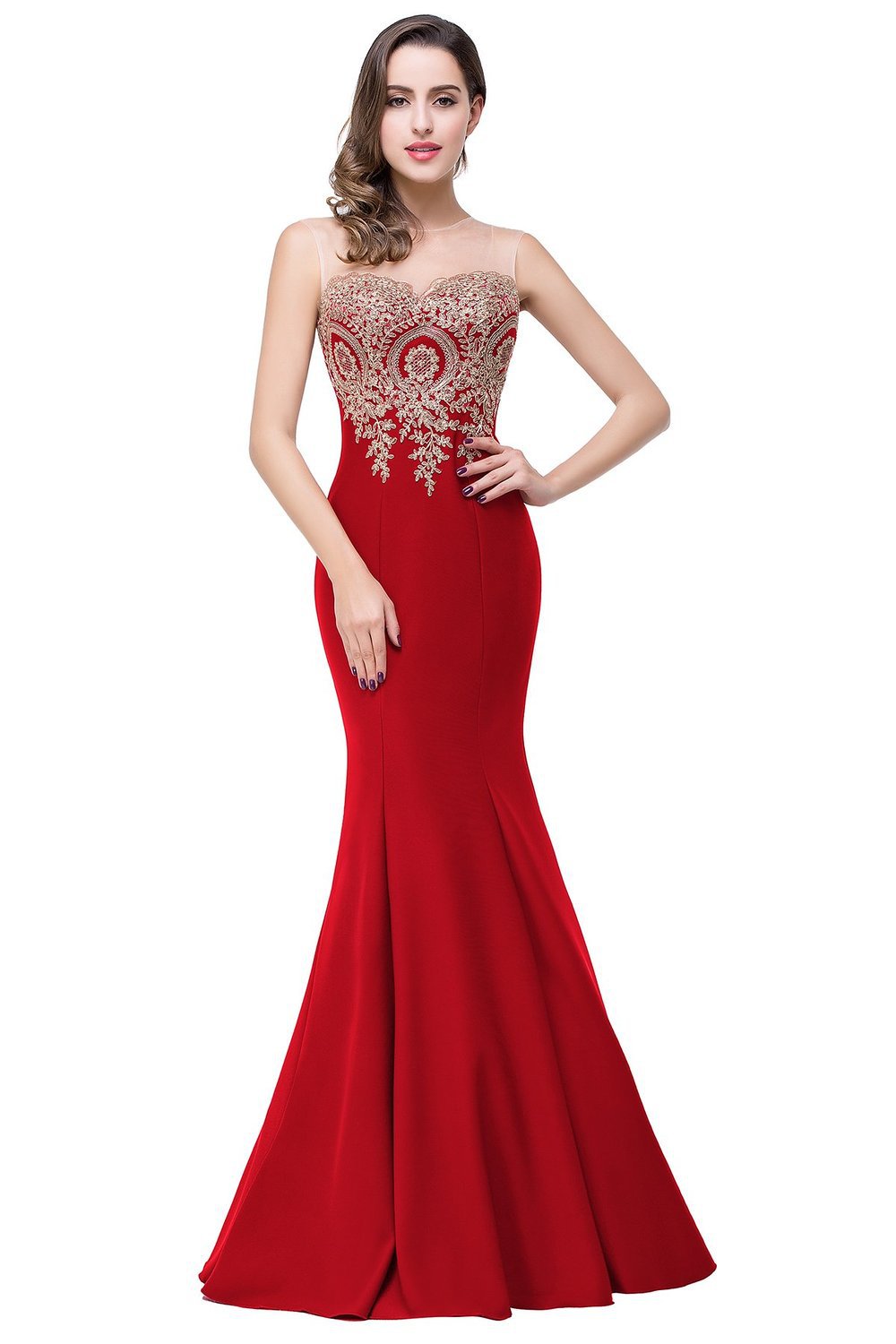 Costume da sposa a sirena per brindisi