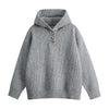 New Hooded Knitwear Sweater Men's Loose And Lazy Style