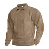 American Men's T-shirt Spring And Autumn Long Sleeve Corduroy