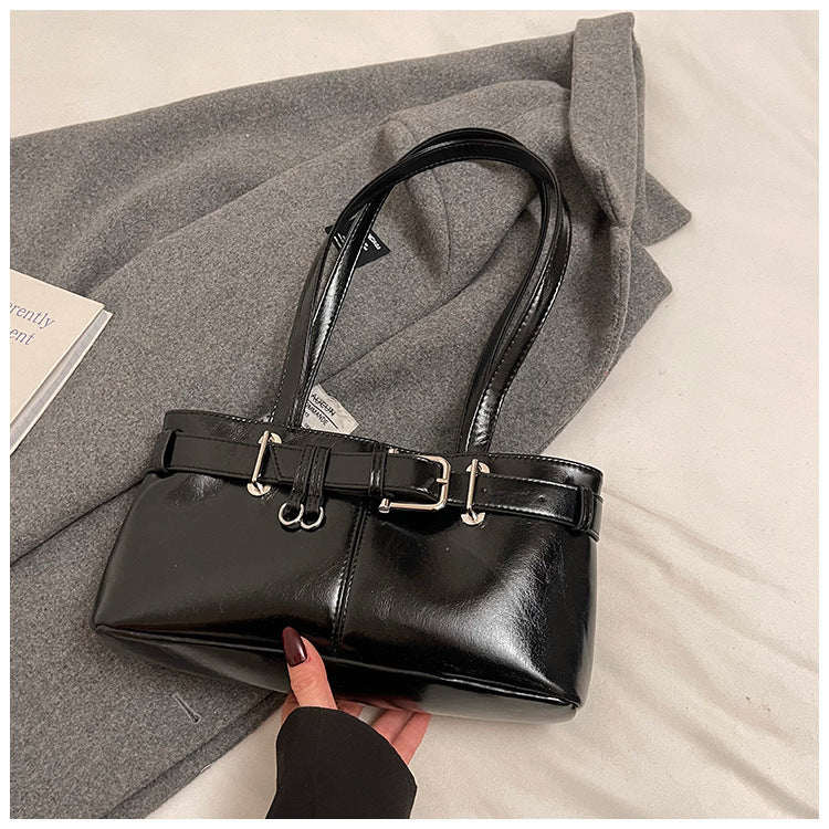 Borsa a tracolla da ascella con texture Commuter