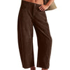 European And American Corduroy Loose Straight Trousers Women