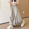 Laidback Voluminous Bud Shaped Midlength Skirt