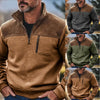 Men's Casual Coat Zipper Fleece Sweater