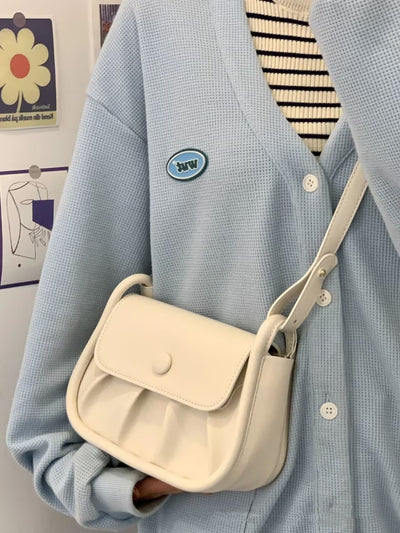 Women's Small Square Pleated All-match Shoulder Messenger Bag