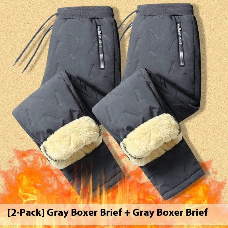 Pantaloni casual dritti caldi e larghi in cashmere da uomo