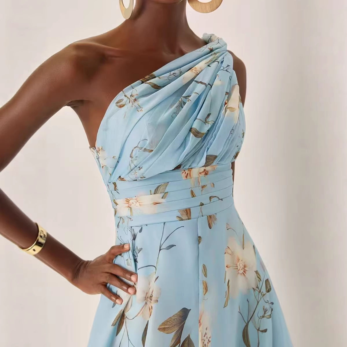 Fashionable Printed Maxi Dress