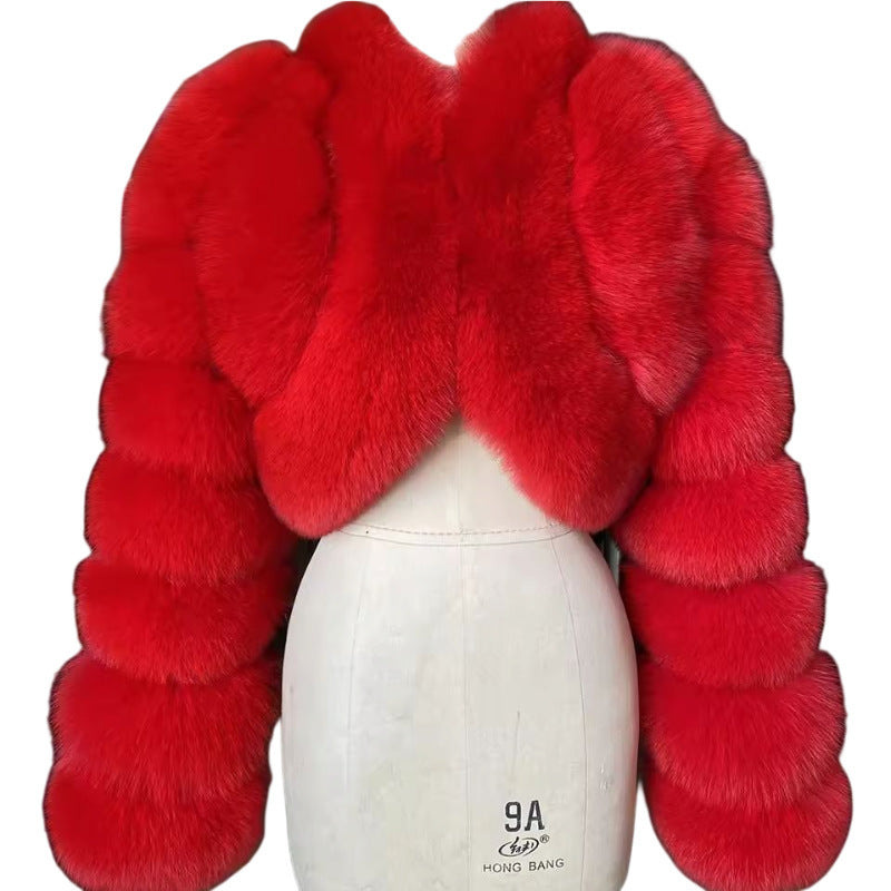 Short Stitching Winter Warm All-matching Top Jacket