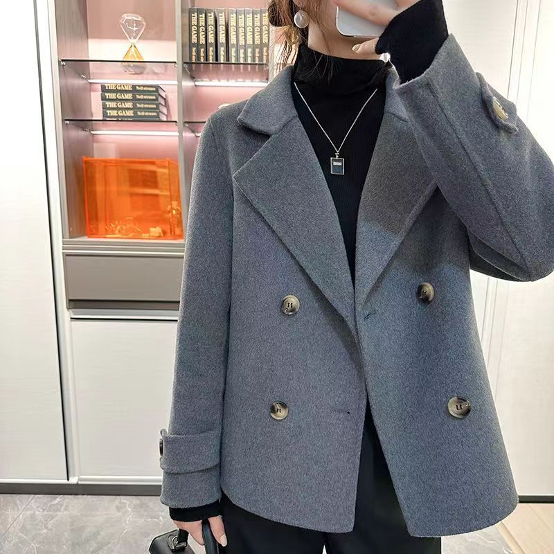 Short Handmade Fall Winter Coat Loose
