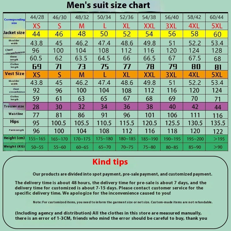 Completo tre pezzi da uomo business casual