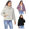 Women's Shell Jacket Hooded Small Loose