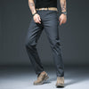 Straight Spring And Autumn Versatile Simple Loose Elastic Spring Men's Casual Pants