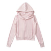 Autumn Fleece-Lined Drawstring Hoodie For Women