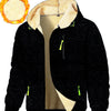 Thickened Men's Sports Fitness Casual Jacquard Hooded Jacket