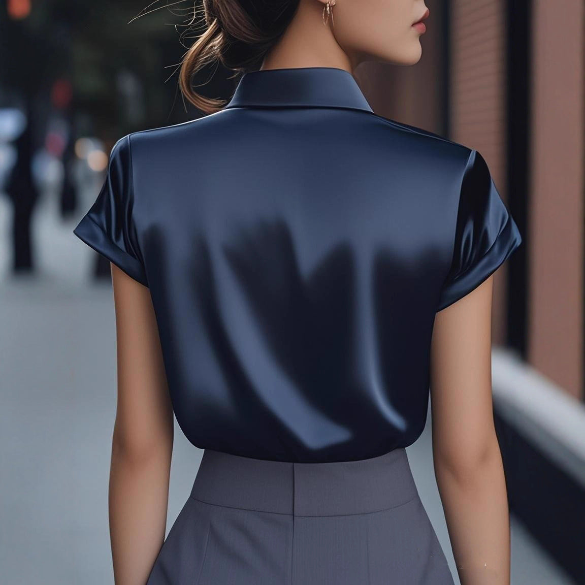 Womens Stylish French-style Shirt That Flatters Your Figure And Exudes Youthful Energy