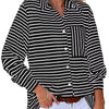 Maglia scollo a V, elasticizzata a maniche lunghe