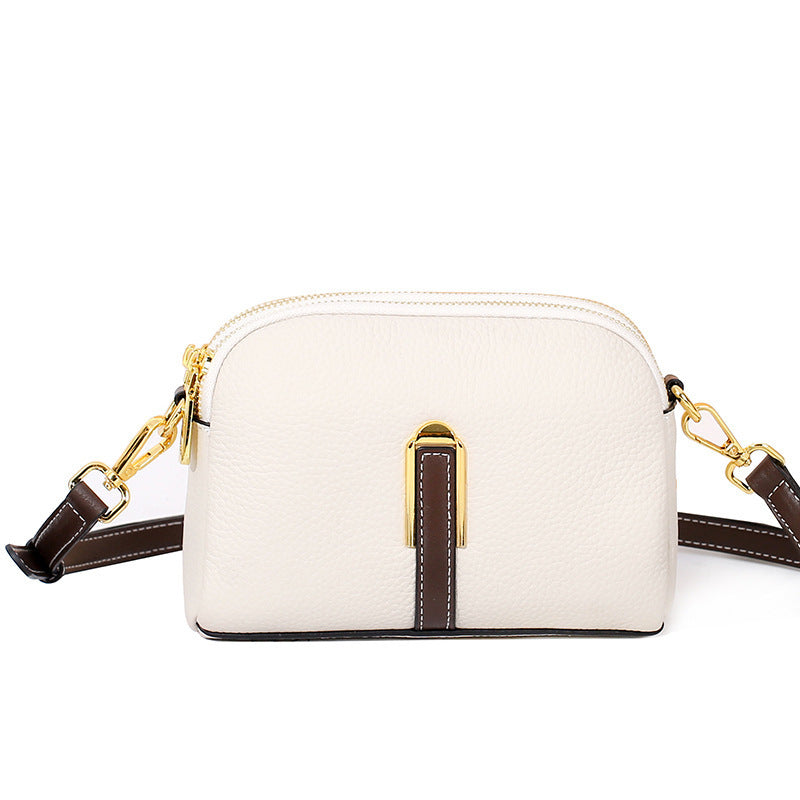 Layer Cowhide Large Capacity Square All-match Shoulder Bag