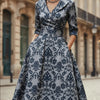 Elegant Formal French-style Waist-cinched Dress