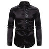 Host Ceremony Men's Lapel Long Sleeve Shirt
