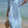Women's Loose Round Neck Fashion Premium Long Sleeve Printed Dress