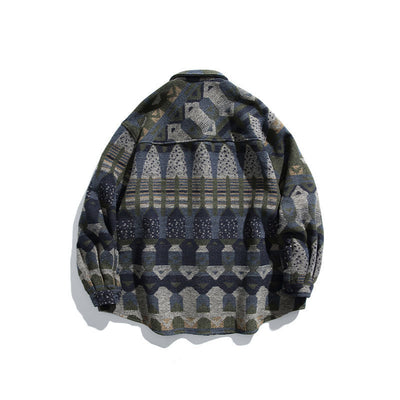 Ethnic Style Shirt Vintage Jacket