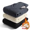 Men's Winter Windproof Warm Tactical Pants Loose Plus Size Fleece-lined