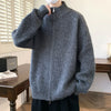 Men's Casual Stand Collar Cardigan Sweater