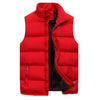 Men's Cotton Padded Clothing Vest Casual Warm Cotton-padded Coat Cotton Vest Sleeveless Vest