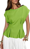 T-shirt Donna Girocollo Manica Corta Casual Versatile Moda