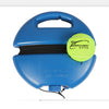 Tennis rebound tennis training device with rope