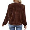 Casual Temperament Commute Button Long Sleeve Top
