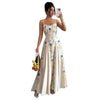 Womens Casual Minimalist Floral Halter Dress