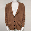 Men's Solid Color Loose Lapels Long Sleeve Knitted Coat