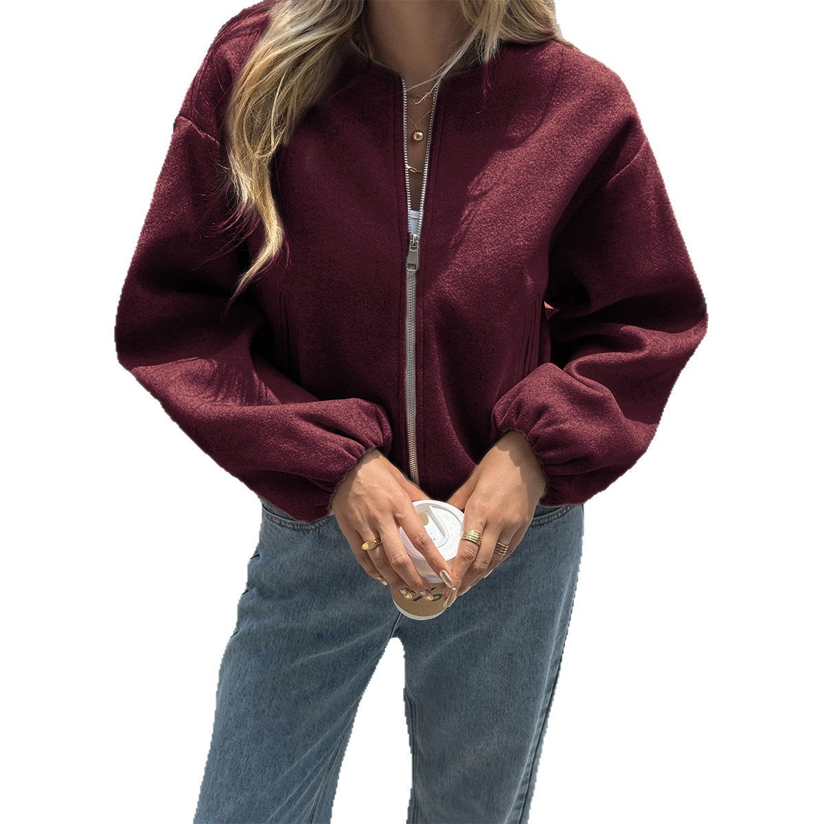 Women's Casual Long-sleeved Jacket Coat