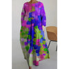 Womens Printed Midi Dress Beach Dress