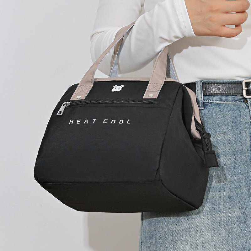 Nuova borsa cosmetica portatile spessa e di grande capacità, alla moda, giapponese