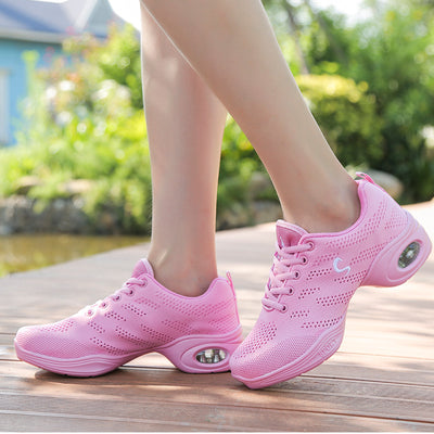 Women's Summer Breathable Fly Woven Mesh Soft Bottom Dancing Shoes