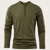 Men's Solid Color Casual Cotton Long-sleeved Top