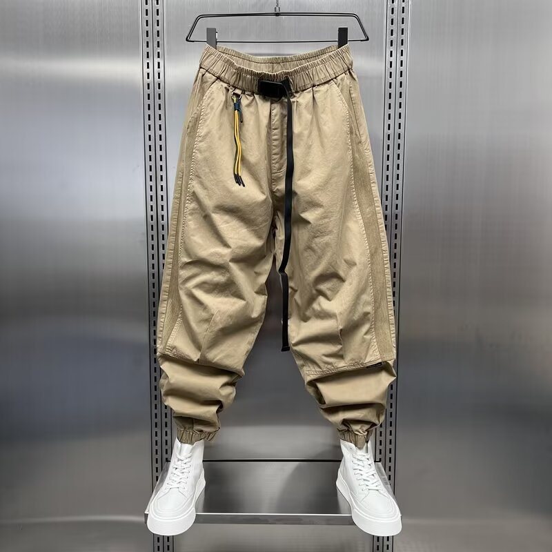 Men's Sports Pants Spring And Autumn Korean Style Workwear Ankle-tied