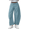 Fashion Loose Sports Drawstring Pocket Cropped Sweatpants