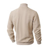 Knitted Solid Color Men's Fashion Jacquard High Collar Warm Sweater