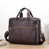 Men's First Layer Cowhide Portable Briefcase