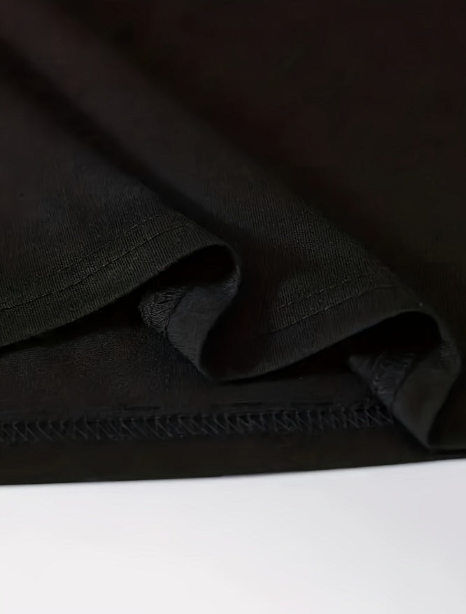 Breathable Soft Polyester Blend With Spandex Casual Men's T-Shirt, Machine Washable, Suitable For Spring, Summer, Autumn, Winter