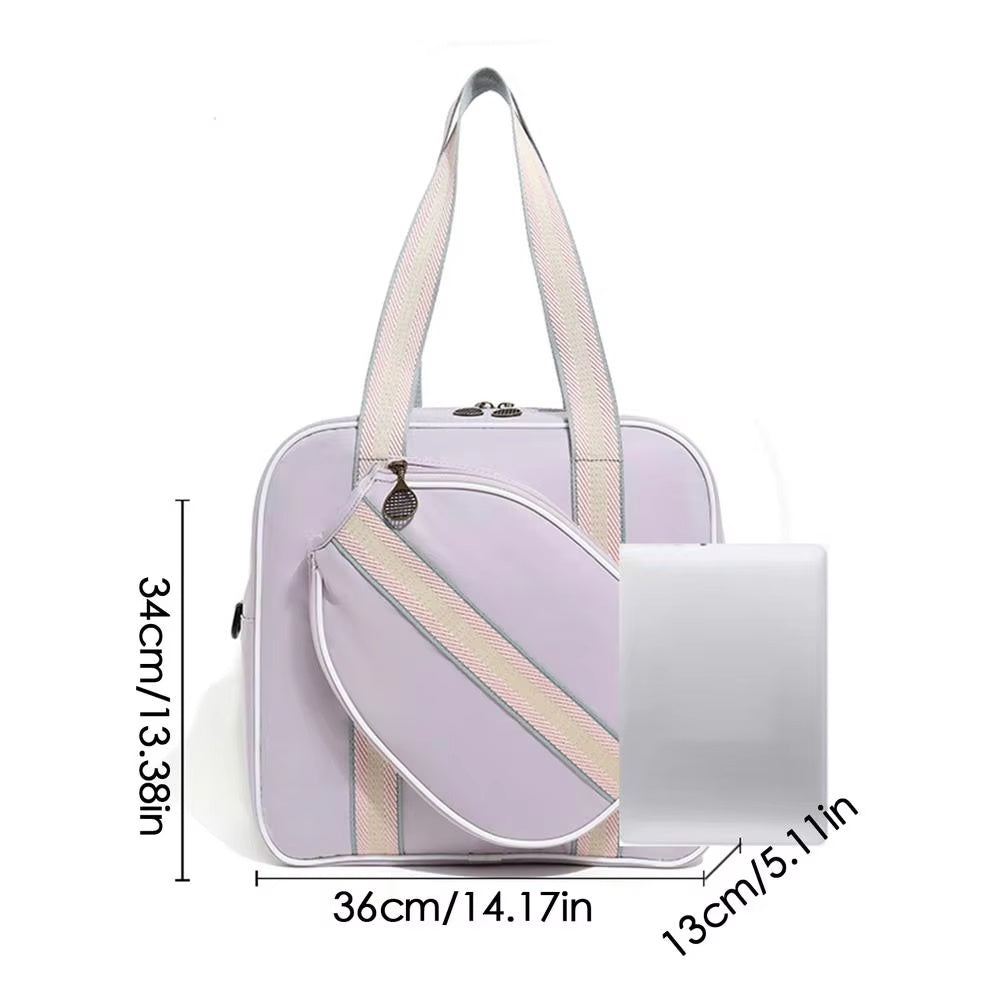 Borsa da palestra per racchetta sportiva da esterno, grande capacità, con una sola spalla