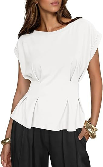 T-shirt Donna Girocollo Manica Corta Casual Versatile Moda