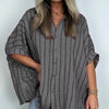 Camicia casual a righe a vestibilità ampia