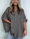 Camicia casual a righe a vestibilità ampia