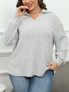 Women's Plus Size Polo Collar Bottoming Shirt